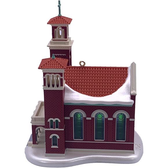 Hallmark Keepsake 2009 Candlelight Services #12 Old Brick Church Ornament in Box - Picture 4 of 8